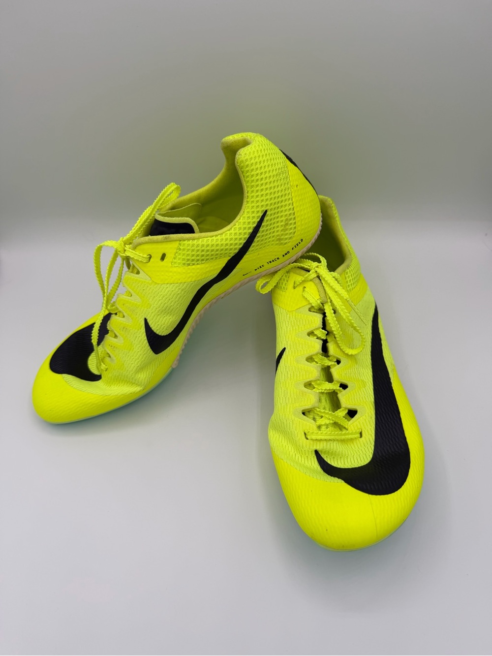 Nike Men’s Track Spikes in Neon Yellow and Black